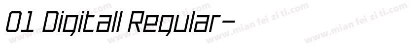 01 Digitall Regular字体转换